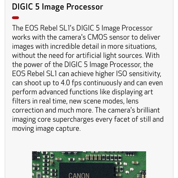 Canon EOS Rebel SL1 Digital Camera - Picture 10 of 11